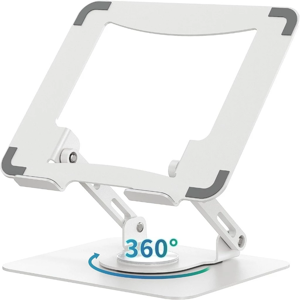 R16 ขาตั้งแล็ปท็อปแบบหมุนได้360 ยกความสูง Telescopic Cooling Rack