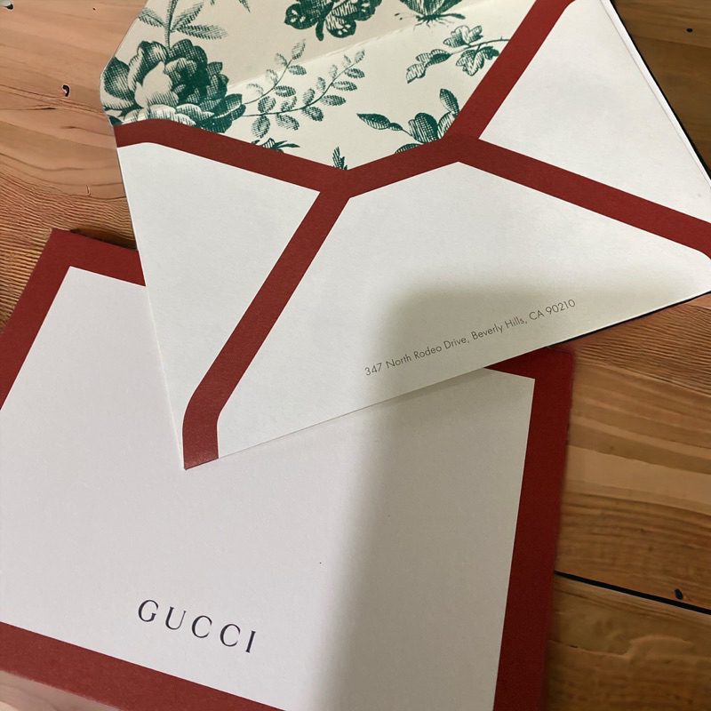 การ์ด พร้อมซอง Gucci ของแท้ 100% พร้อมส่ง