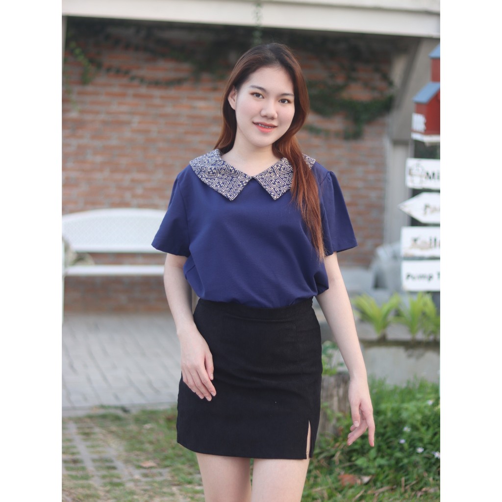 เสื้อคอบัว ผ้าฝ้ายเชียงใหม่ (มีไซร้ 38"-46")