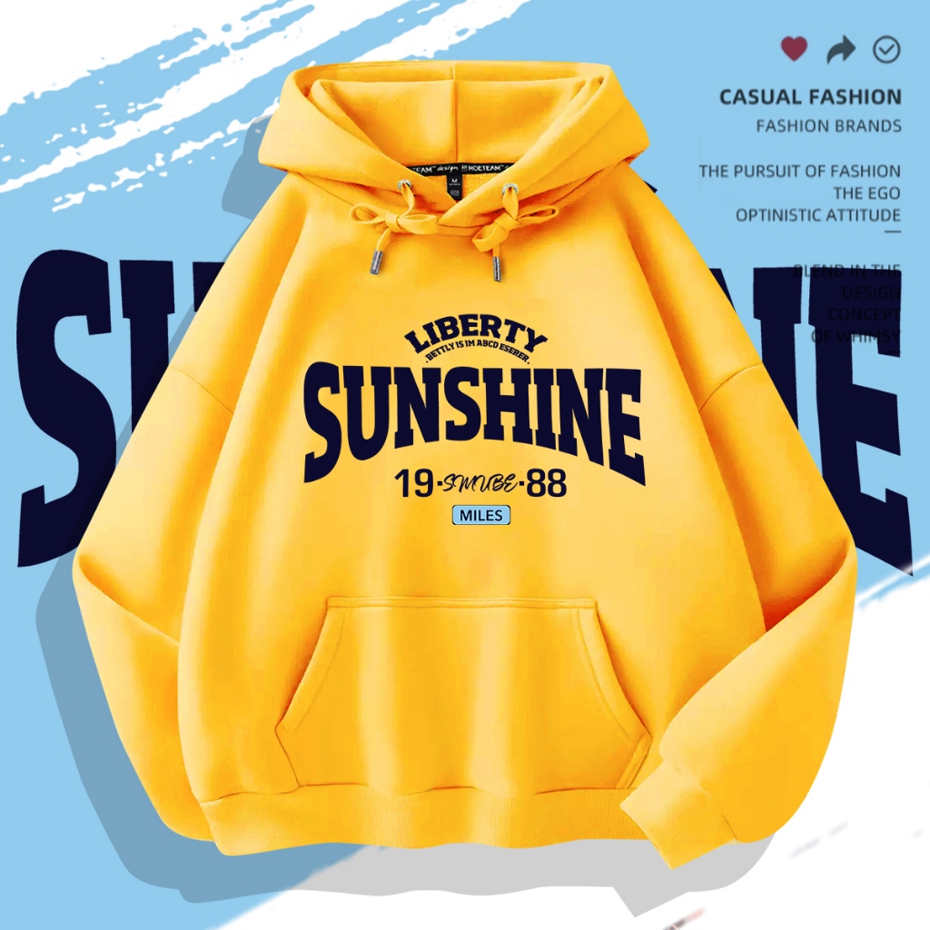 L606 เสื้อแขนยาวมีหมวก สำหรับชายและหญิง.ลายแฟชั่นนานาชาติ เสื้อมีกระเป๋าใส่ของได้