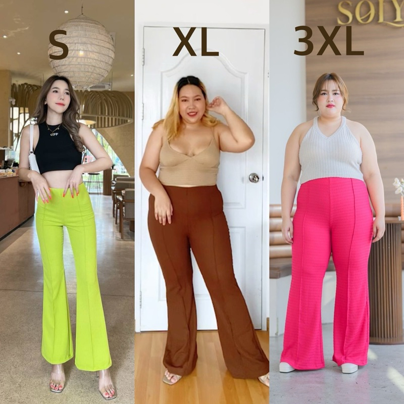 No73 กางเกงขาม้า มีตะเข็บหน้า ไซส์ S-3XL ป้าย DINSOR ทำให้ขาดูเรียว ทรงสวย