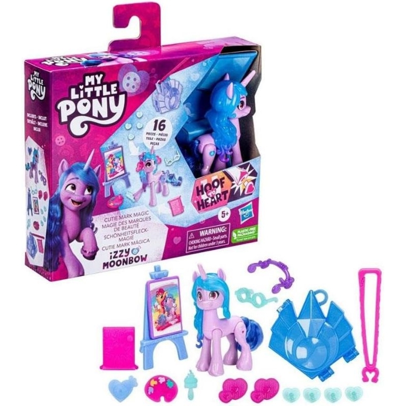 My Little Pony: Make Your Mark Toy Cutie Magic Izzy Moonbow - 3-Inch Hoof to Heart Pony with Surpris