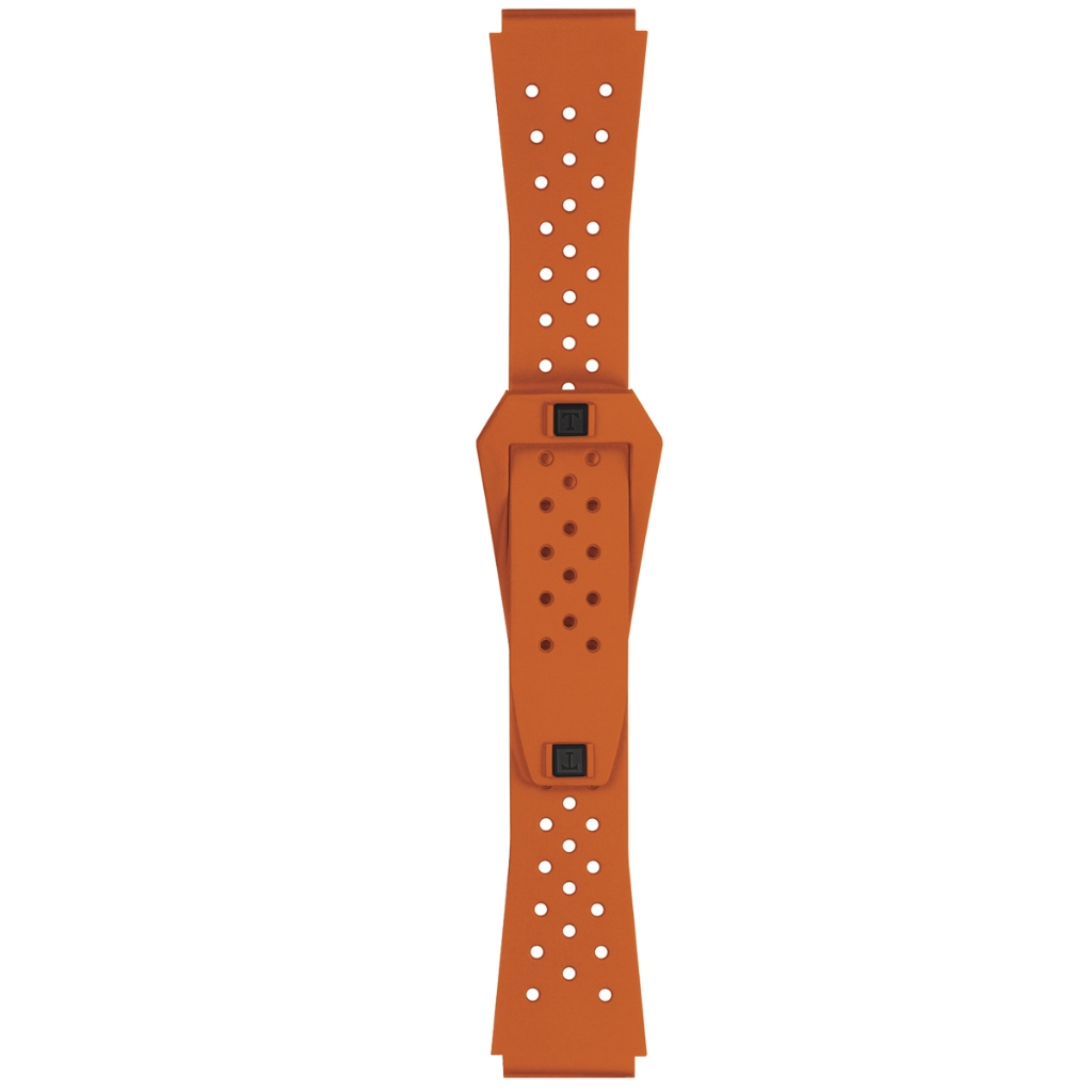 Tissot Official  Orange Sideral Rubber Strap Lugs 20 mm ทิสโซต์ สายยาง สีส้ม ขนาด 20 มม. T852048861