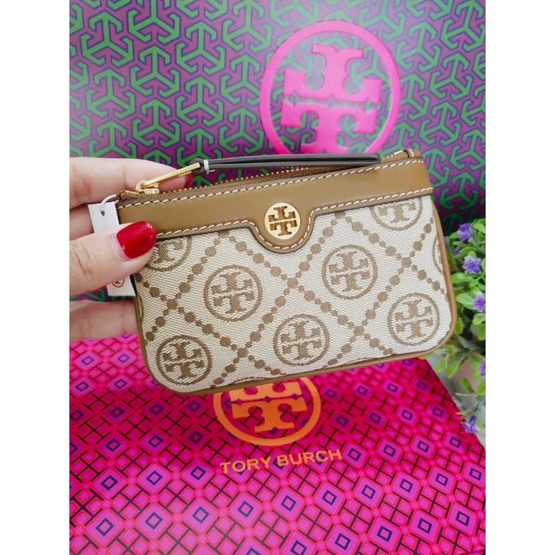 TORY BURCH TORY BURCH T MONOGRAM Key Ring Card Bag