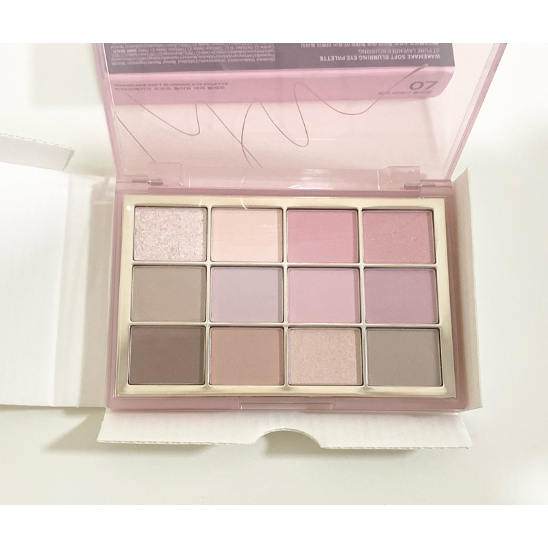 (💕มีโค้ดลดหน้าร้าน) ส่งต่อ wakemake eyeshadow palette 07 Pure Lavender Blurring อายแชโดว์เกาหลี (เลื