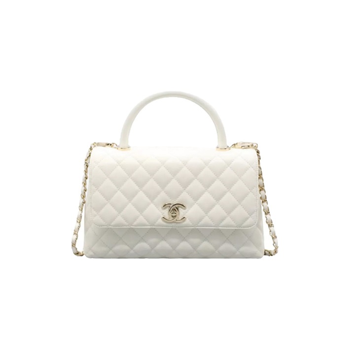 กระเป๋าผู้หญิง CHANEL Chanel แท้ 100% คลาสสิคที่ต้องมี Coco Handle series กระเป๋าสะพายข้างโซ่ crossbody A92991