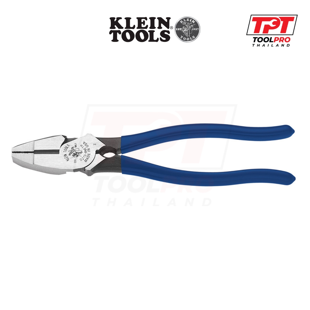 Klein Tools คีมอเนกประสงค์ 9" Lineman's Pliers (D213-9NE) Made in USA
