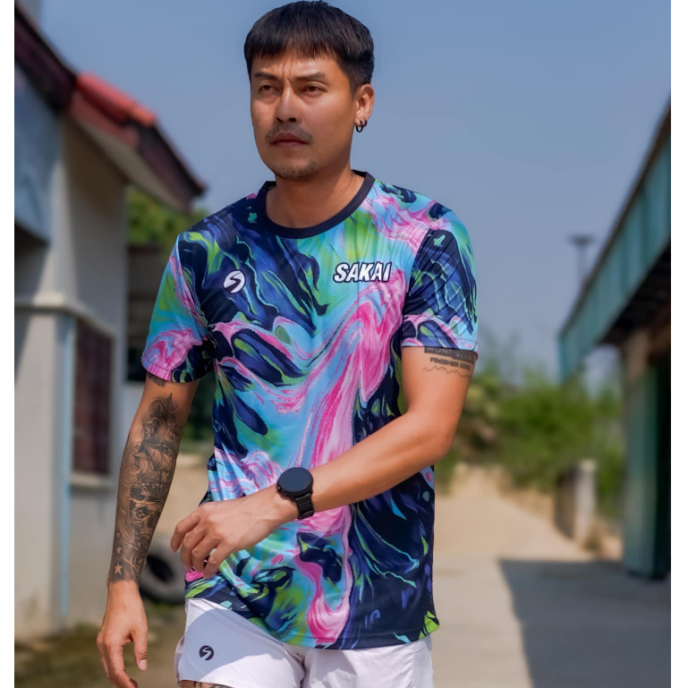 Sakai Lava/Marble - เสื้อผู้ชาย แขนสั้น