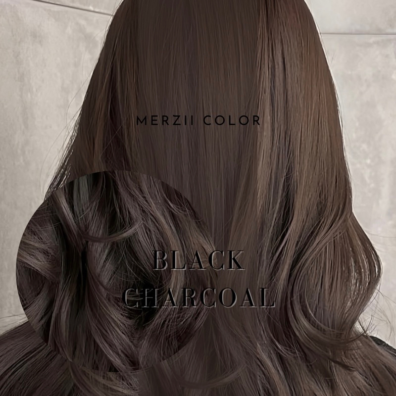 MERZii Color สีเทาดำ Black charcoal 🪨🪨🪨(พื้นผมระดับ5-6)