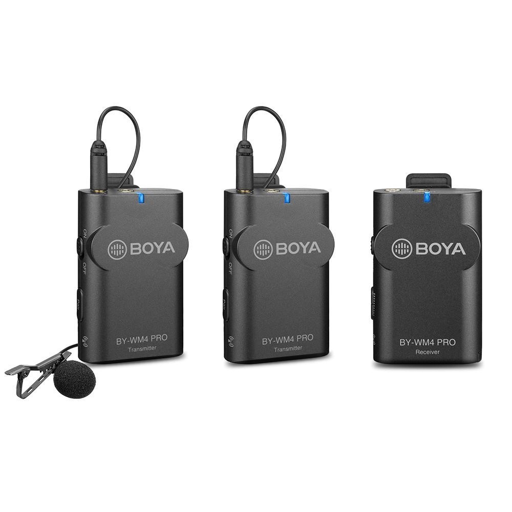 Boya BY-WM4 Pro K2 Dual Wireless Microphone ไมโคโฟนไร้สายสำหรับกล้อง