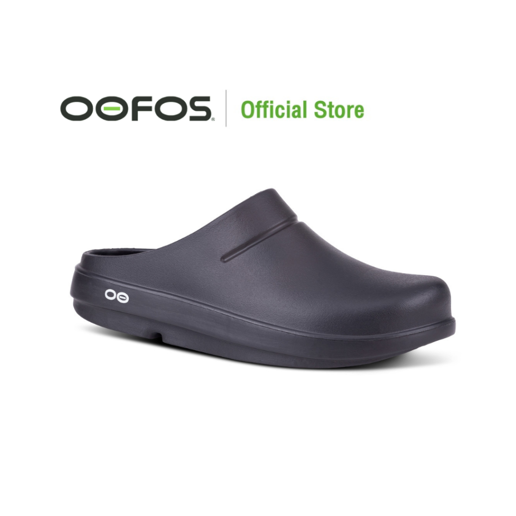 OOFOS Oocloog Black (ดำ) - รองเท้าแตะเพื่อสุขภาพ นุ่มสบายเท้าด้วยวัสดุอูโฟม บอกลาปัญหาสุขภาพเท้า