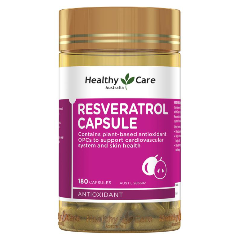 Healthy Care - Resveratrol Capsule  - 180 Capsules