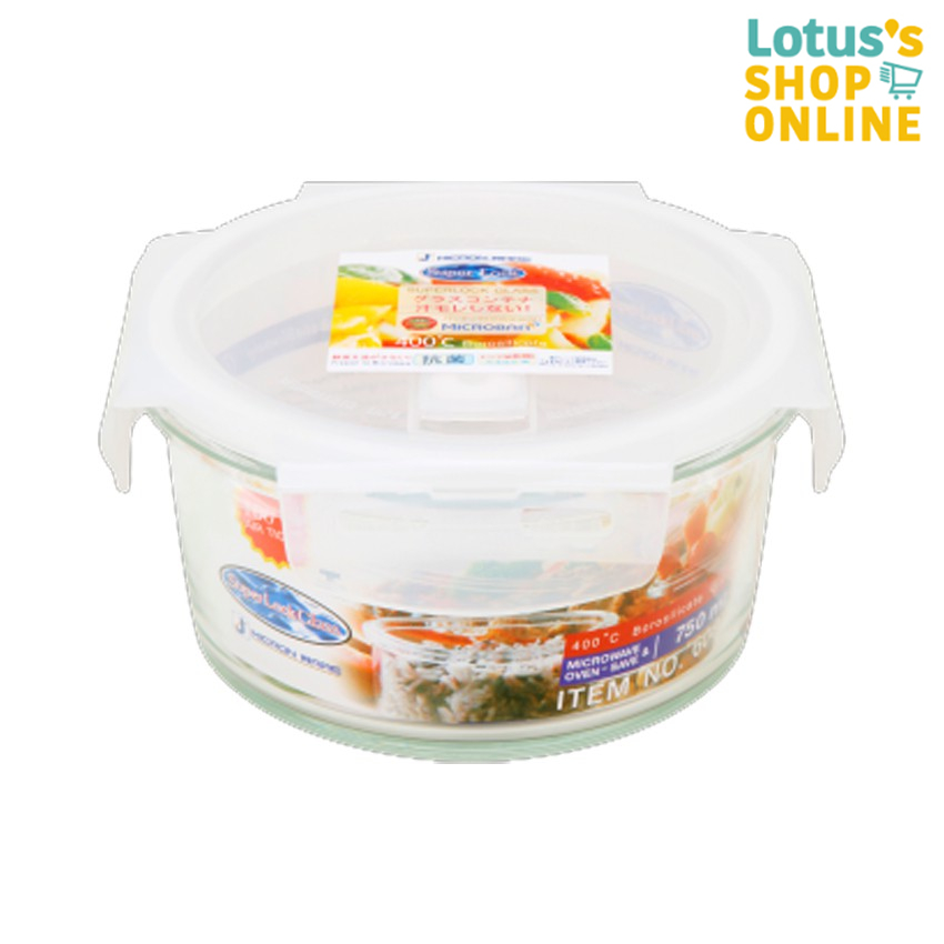 ซุปเปอร์ ล็อค กล่องถนอมอาหารแก้ว ขนาดความจุ 750 มล. รุ่น 6082 SUPER LOCK GLASS FOOD BOX 6082