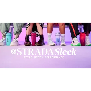 [Sleek 25oz] แก้วเชค Blender Bottle Insulated Stainless Steel Shaker รุ่น Strada Sleek BlenderBottle แก้วเก็บความเย็น