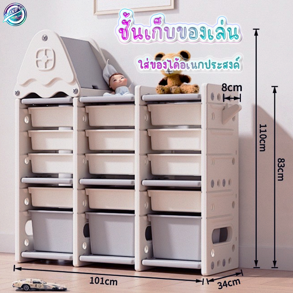 ⭐️Y&YToys Kids⭐ชั้นวางของเล่น ชั้นวางหนังสือเด็ก ชั้นเก็บของลูก ชั้นวางของเด็ก ชั้นของเล่น