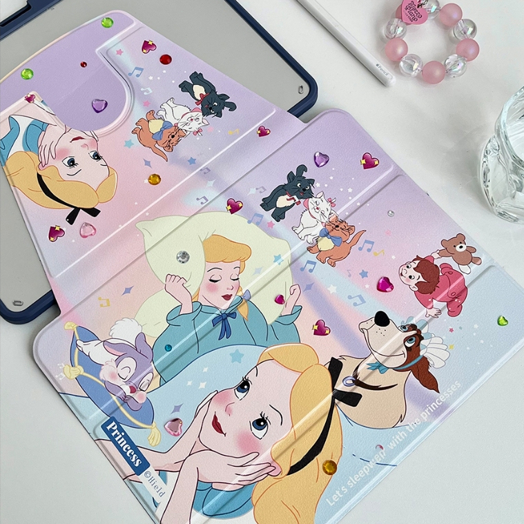 พร้อมส่ง เคสiPadหมุน 360°Air6 Air7 Alice Gen9 Gen12 Air8 Acrylicช่องใส่ปากกาขวา เคสไอแพด Air5 Gen11