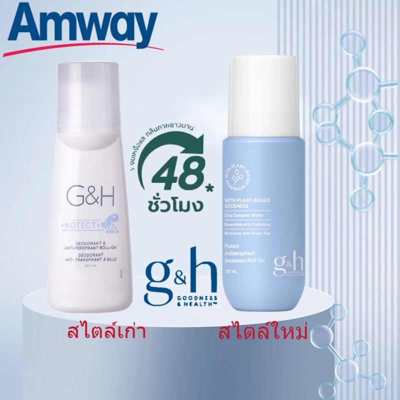 ของแท้100%ช็อปไทย ระงับเหงื่อและกลิ่นกาย แอมเวย์ amway (100มล.) ฉลากไทย G&H Amway Roll-On ลูกกลิ้งระงับเหงื่อและกลิ่นกา