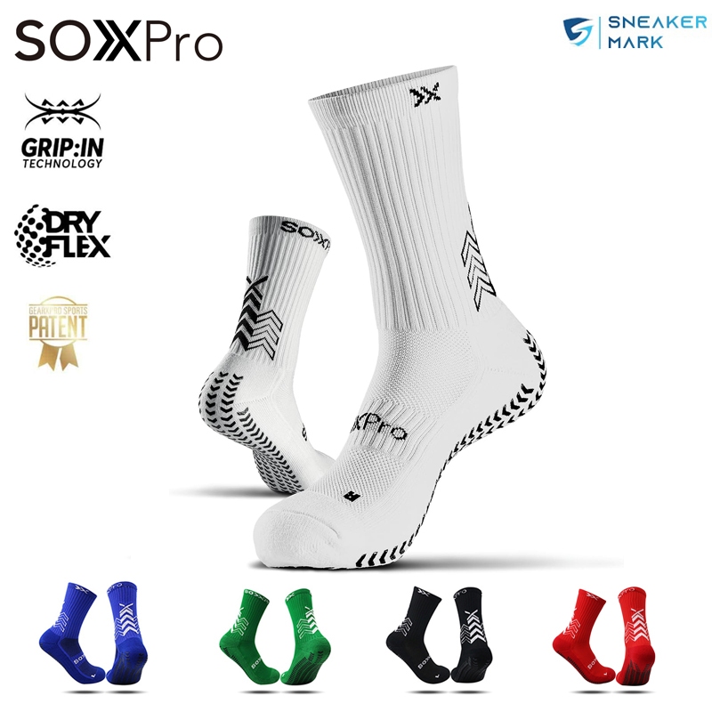ถุงเท้ากันลื่น ถุงเท้าฟุตบอล SOXPro ของแท้ 100% คุณภาพดี หนานุ่ม ใส่สบาย ระบายอากาศดี มี AntiSlip ป้องกันการลื่น