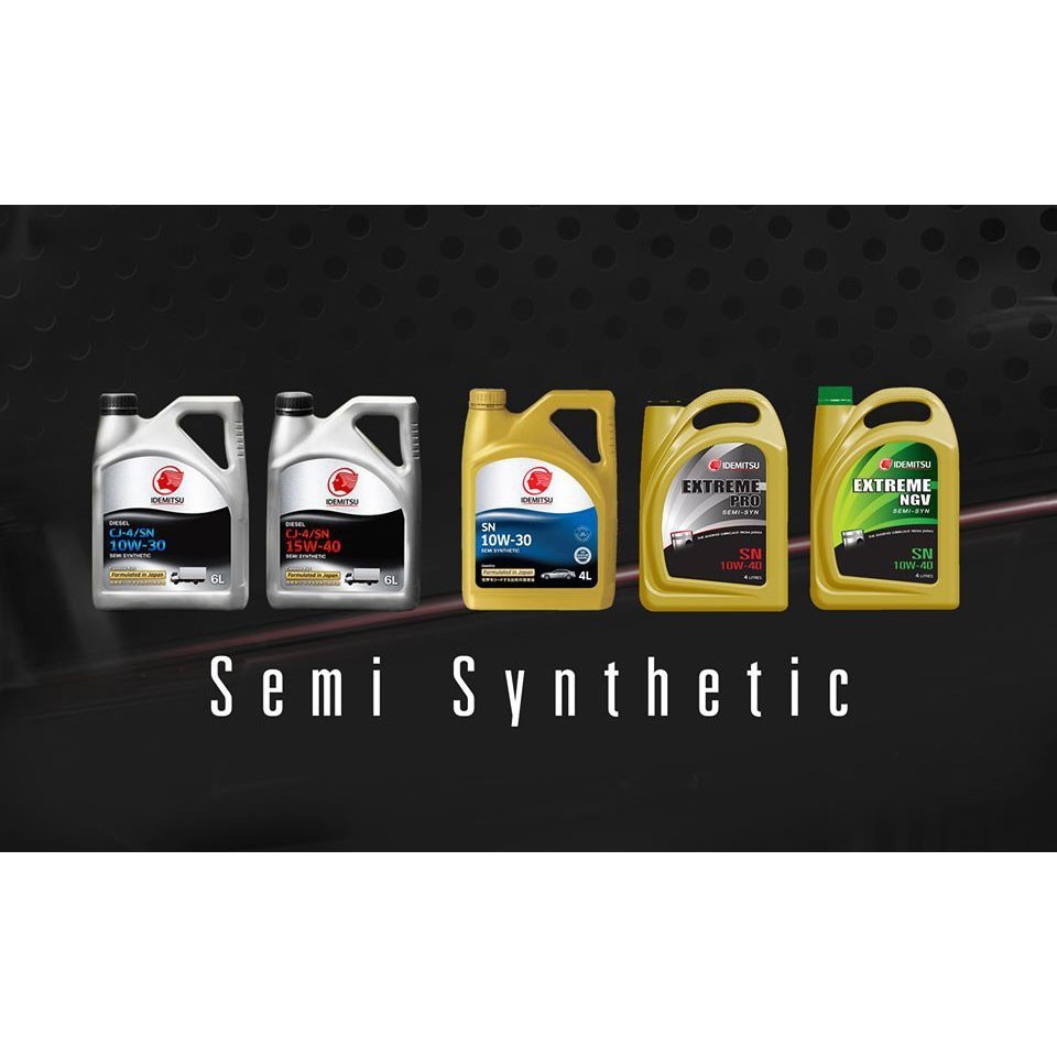 น้ำมันเครื่อง IDEMITSU CJ-4/SN 10W-30  กึ่งสังเคราะห์ ดีเชล 10W-30