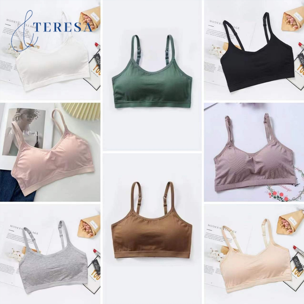 สปอร์ตบราสายเดี่ยว ไร้โครง ใส่สบาย ใส่ออกกำลังกายได้