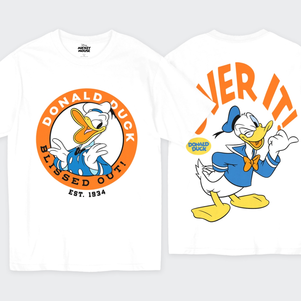 Power 7 Shop เสื้อยืดการ์ตูน Donald Duck  ลิขสิทธ์แท้ DISNEY (MKX-056)