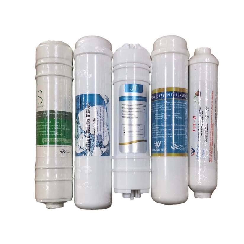 ชุดไส้กรองน้ำ แคปซูล Inline 5 ขั้นตอน UF ขนาด 2.5"x12"