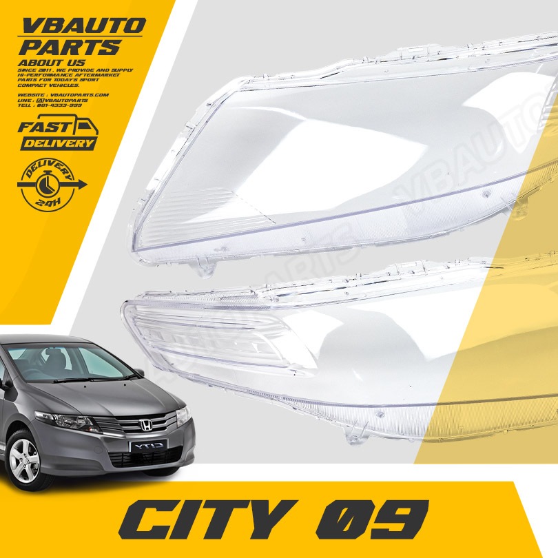 เลนส์ไฟหน้า HONDA City ปี 2009 [ราคาต่อคู่]