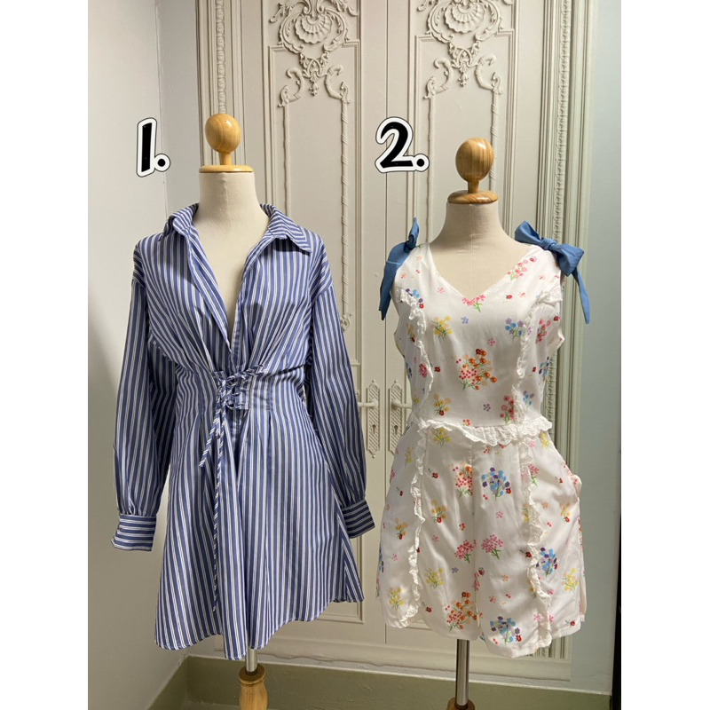 เดรสคอปก มือ2 งานป้าย So sweet design