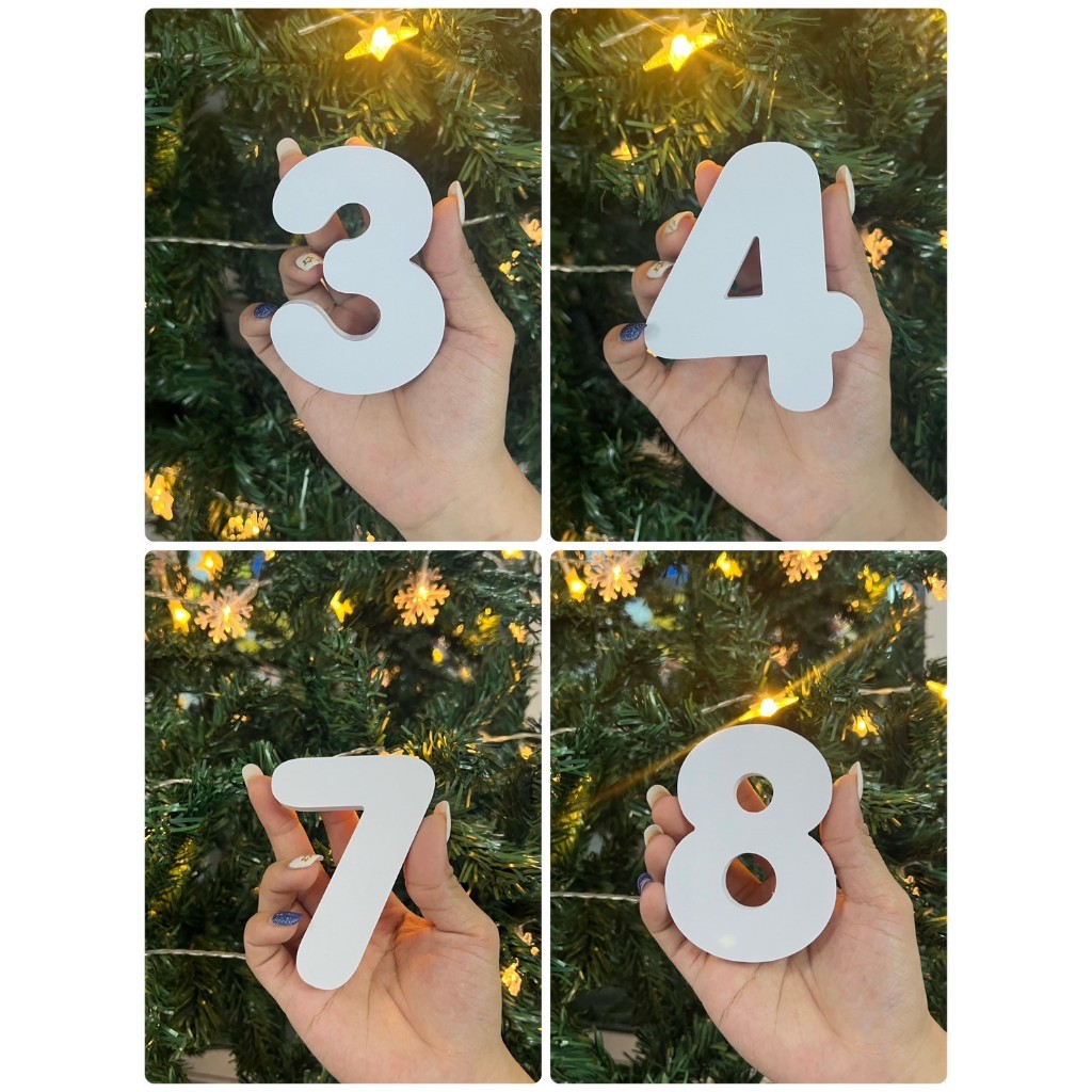 ตัวอักษรพลาสวูดหนา10 มิล ตัวเลขบ้านเลขที่ เลขที่ห้อง เบอร์โทร หอพัก อาคาร โรงแรม งานDIY ทนแดดทนฝน - รูปที่ 2