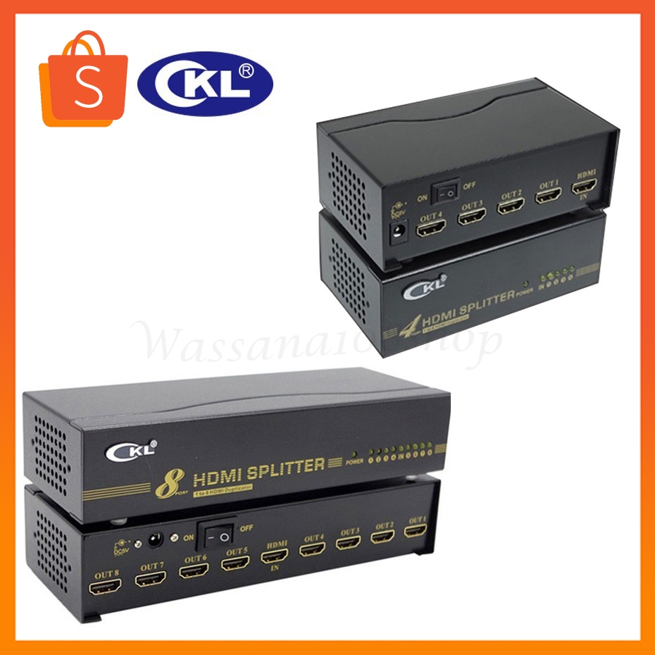CKL HD-94 / HD-98 HDMI Splitter 4 Port 1.4/HDMI Splitter 8