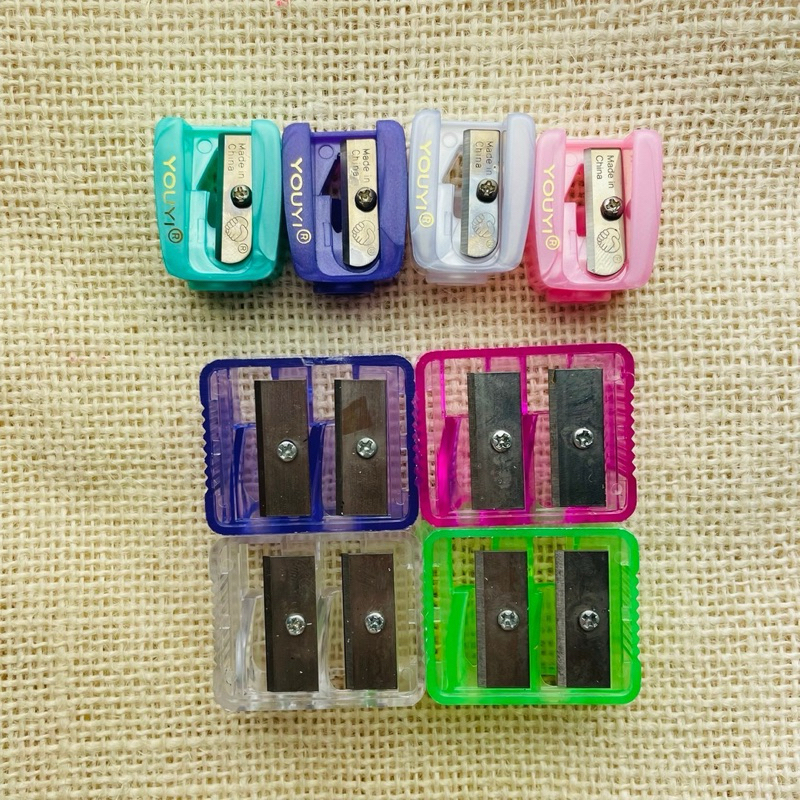 (สุ่มสี 1 ชิัน) 🎀 กบเหลาดินสอ แบบ 1 รู และ แบบ 2 รู