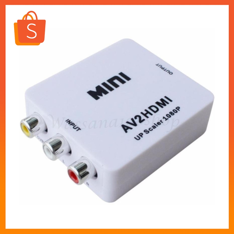 Mini ตัวแปลงสัญญาณ AV to HDMI Converter