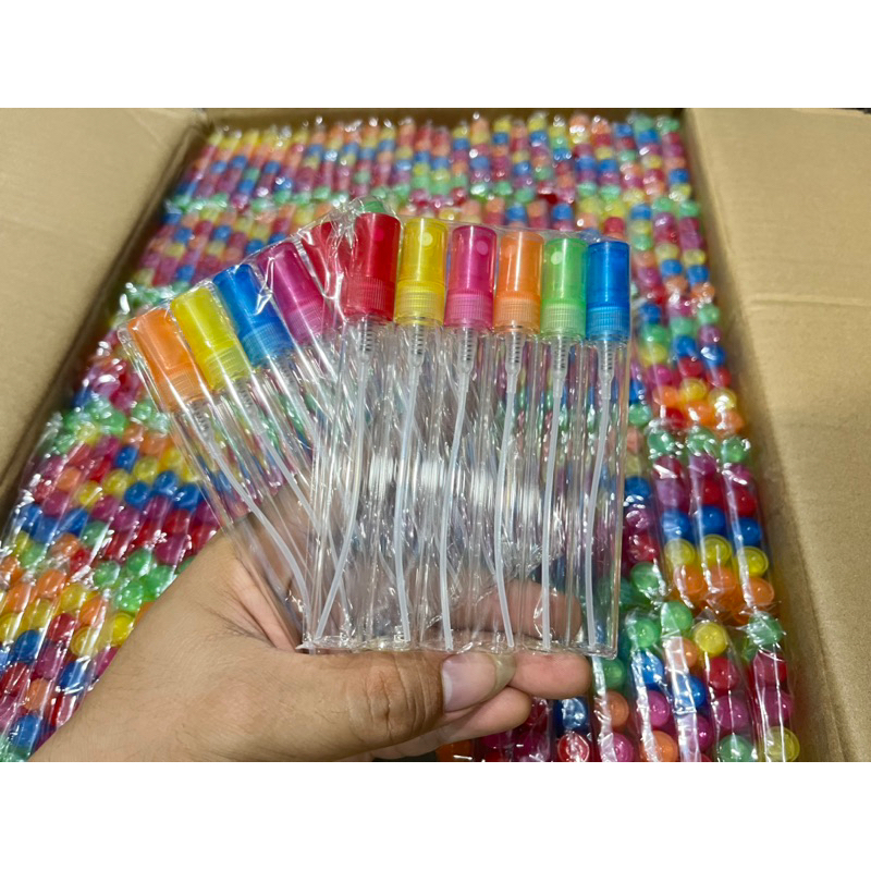 ขวดเปล่า หลอดเปล่า ขนาด 10 ML ขวดแก้ว ขวดปากกา คละสี 1 โหล