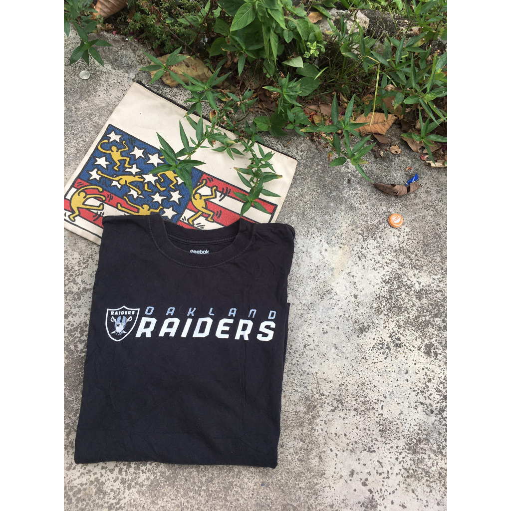 Oakland Raiders…เสื้อยืดแขนสั้นแบรนด์Reebox สภาพดี