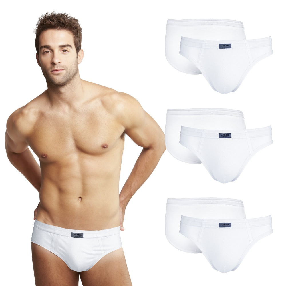 เจเพรส (แพ็ค3) รุ่น 9340W สีขาวล้วน กางเกงในชาย J.Press men's underwears