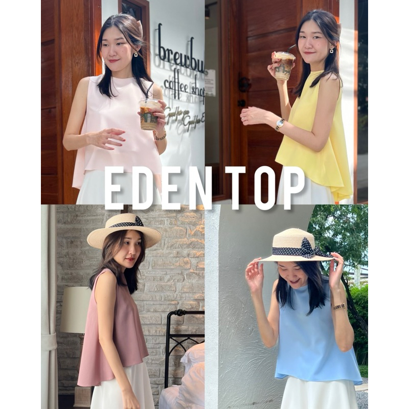 October7th | Eden Top เสื้อแขนกุด มีระบาย เนื้อผ้าพริ้ว มีซับใน ใส่สบาย
