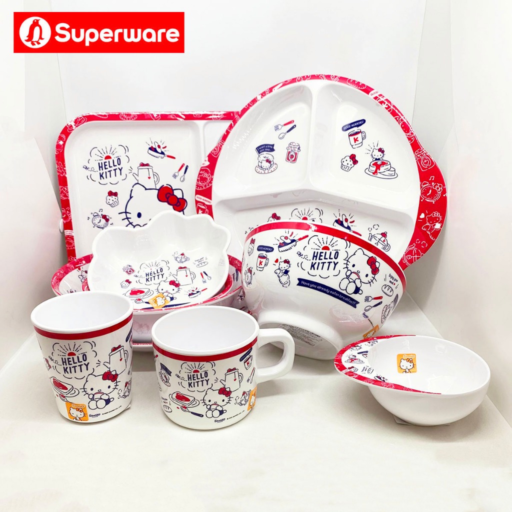 คิตตี้ เบรคฟาสต์ จานข้าว ช้อนส้อม เมลามีน ศรีไทยซุปเปอร์แวร์ Superware Sanrio Kitty [ขายเป็นชิ้น / เลือกรหัสสินค้า] ราคา ถูกที่สุด ดีลบีเคเค แกลเลอรีภาพที่ 3