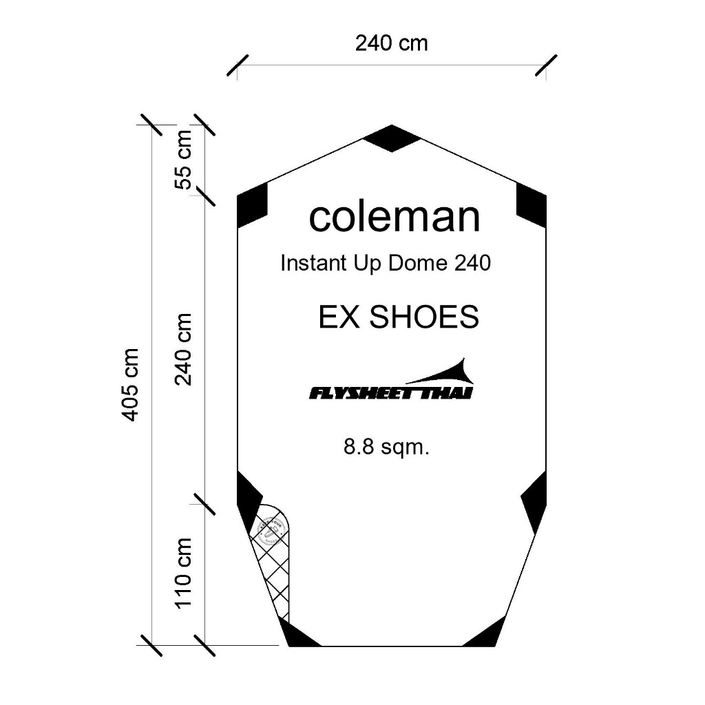 COLEMAN INSTANT UP 240 EX กราวชีท ผ้าปูเต็นท์