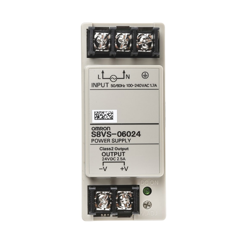 ใหม่ Omron S8VS-06024 โหมดสวิทช์ราง DIN แหล่งจ่ายไฟ 24V dc dc เอาต์พุต,2.5A เอาต์พุต,60W