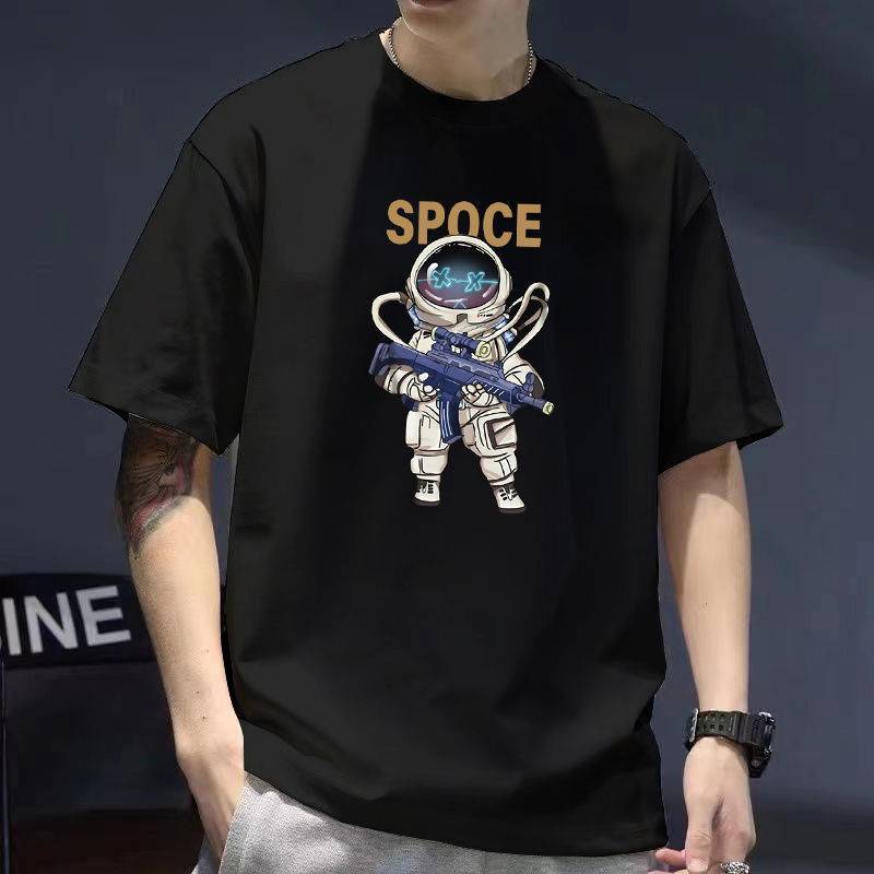 เสื้อยืด สกรีนลายอวกาศ ผ้านิ่ม ใส่สบาย ES46