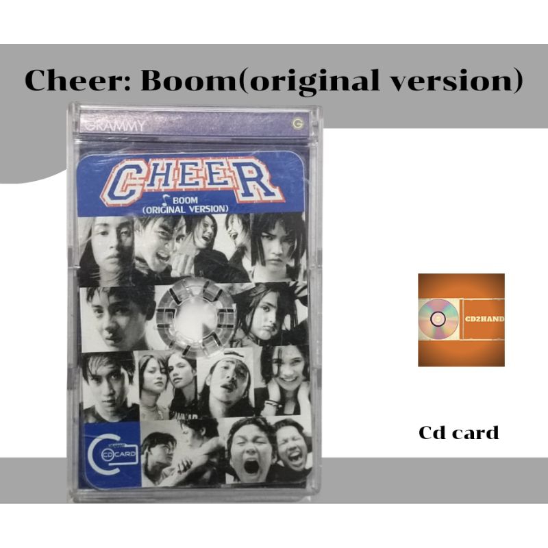 ซีดีการ์ด cd card Briohny รวมศิลปินด์ อัลบั้ม Cheer เพลง Boom(Original version) ค่าย gmm