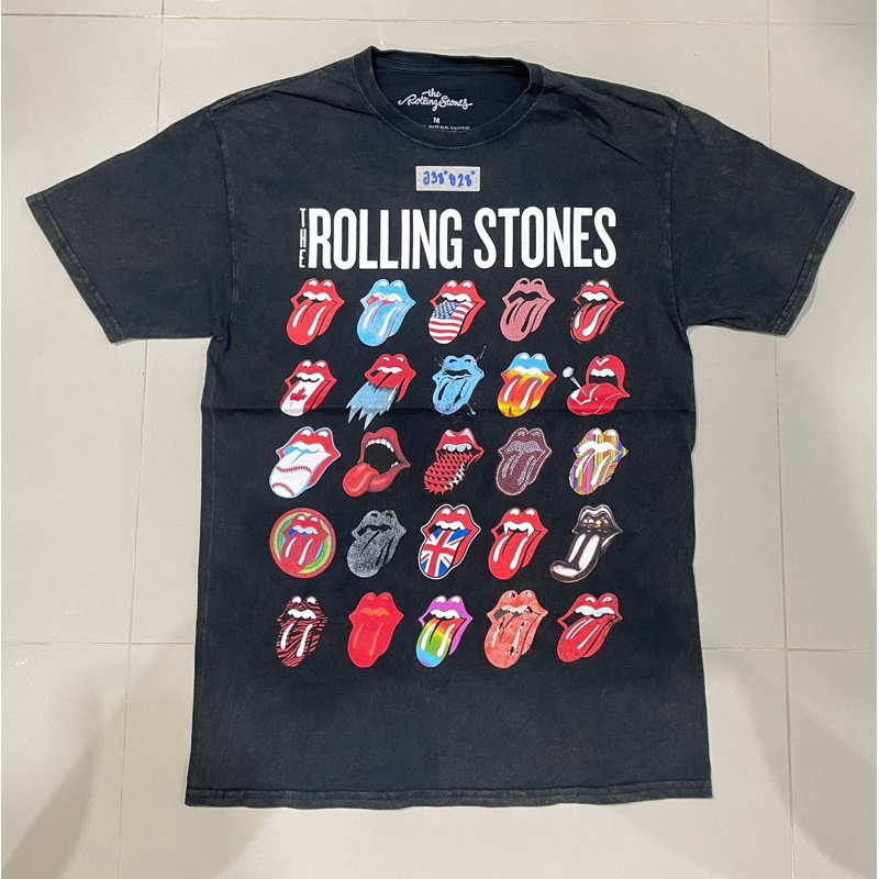 เสื้อวง The Rolling Stones (M) ผ้ากัดเฟดสวยเสมอตัว