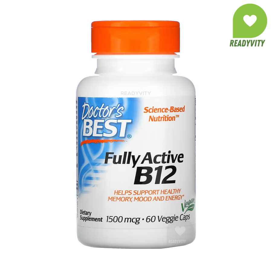 Doctor's Best, Fully Active B12, 1,500 mcg, 60 Veggie Caps