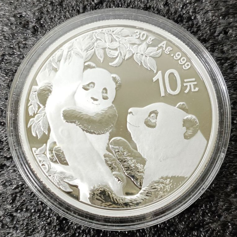 2021 China Panda Coin 10 Yuan 30g Ag.999 Panda Silver Coin