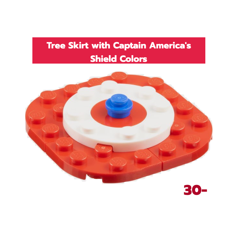 Lego_แยกกล่องขาย_ชุด_Avengers Advent Calendar_Day23_Tree Skirt with Captain America's Shield Colors