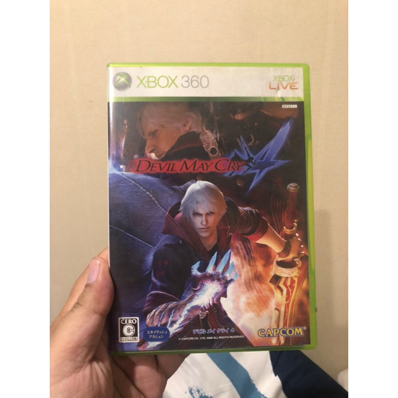 แผ่นเกมส์ Xbox360มือสองจากญี่ปุ่น เกมส์ Devil May Cry เกมส์ดังจาก Capcom คู่มือทุกอย่างครบ น่าสะสม