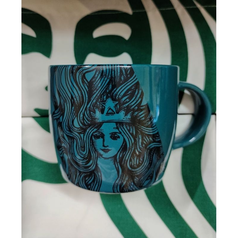 Starbucks Mug Green Siren 14 oz ของแท้