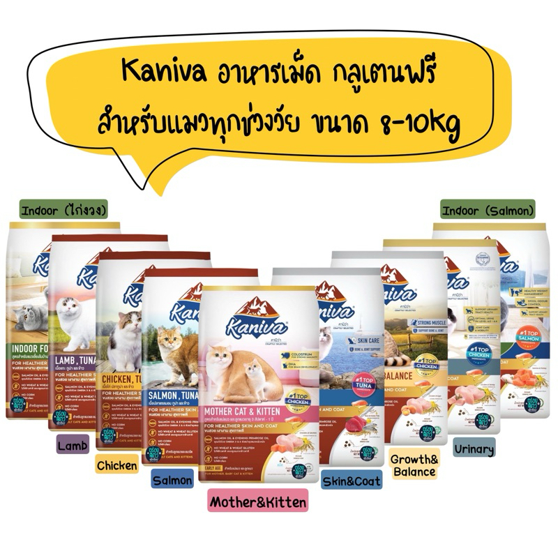 Kaniva อาหารเม็ดแมวเกรดพรีเมียม 🌟ขนาด 8-10 kg🌟