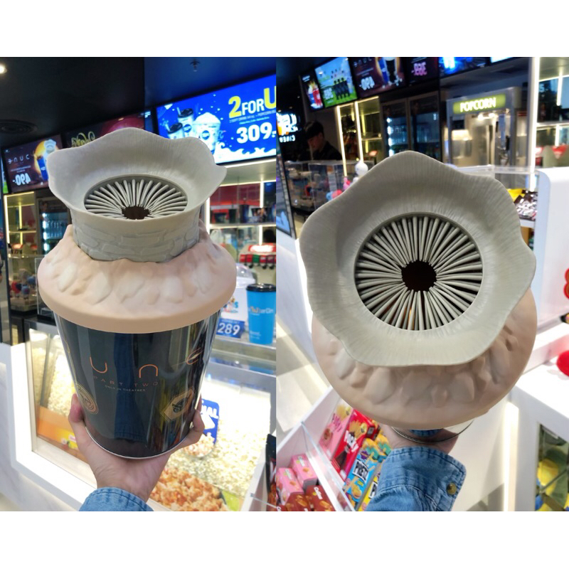 ถังป๊อปคอร์น Dune Part Two ถังป๊อปคอร์น Dune ดูน หนอนทะเลทราย จาก SF Cinema