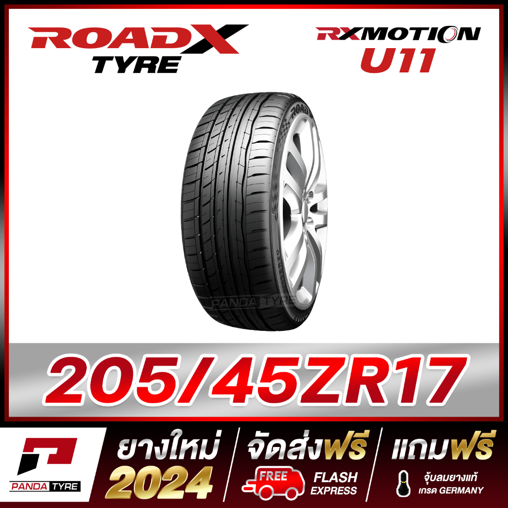 ROADX 205/45R17 ยางรถยนต์ขอบ17 รุ่น RX MOTION U11 - 1 เส้น (ยางใหม่ผลิตปี 2024)